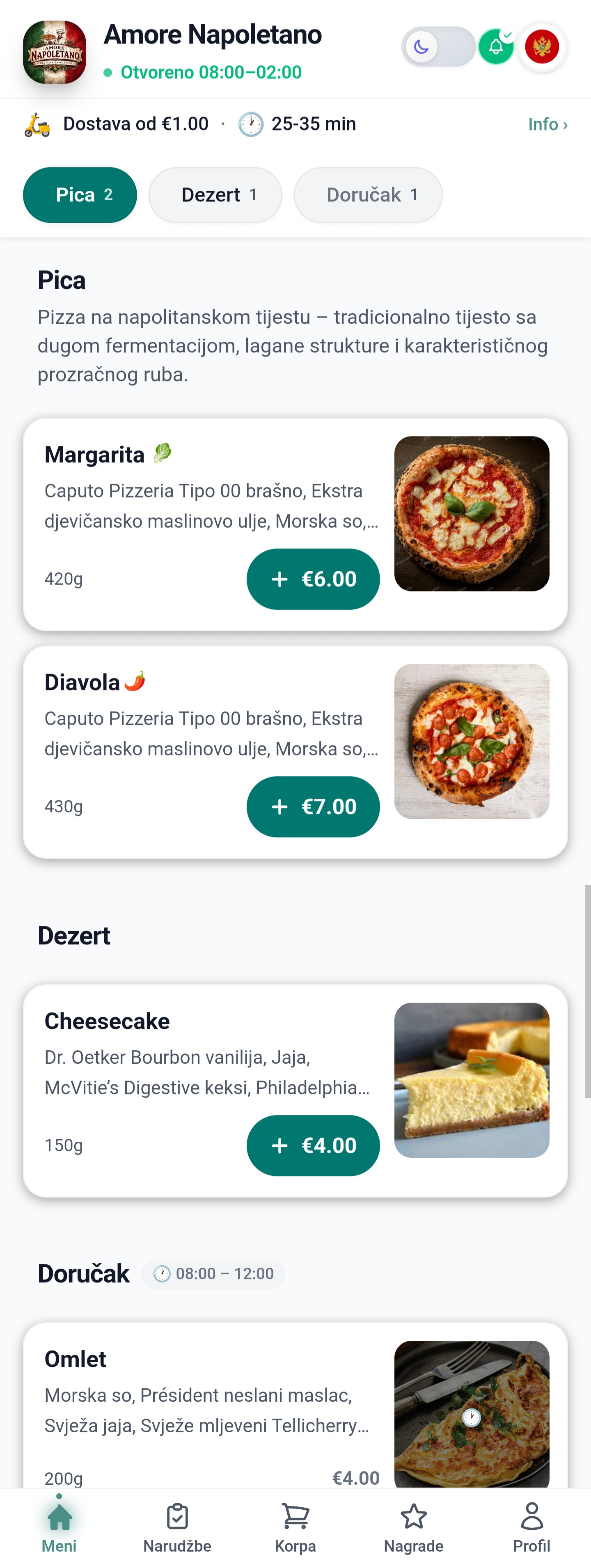 MenuGO — digitalni meni restorana
